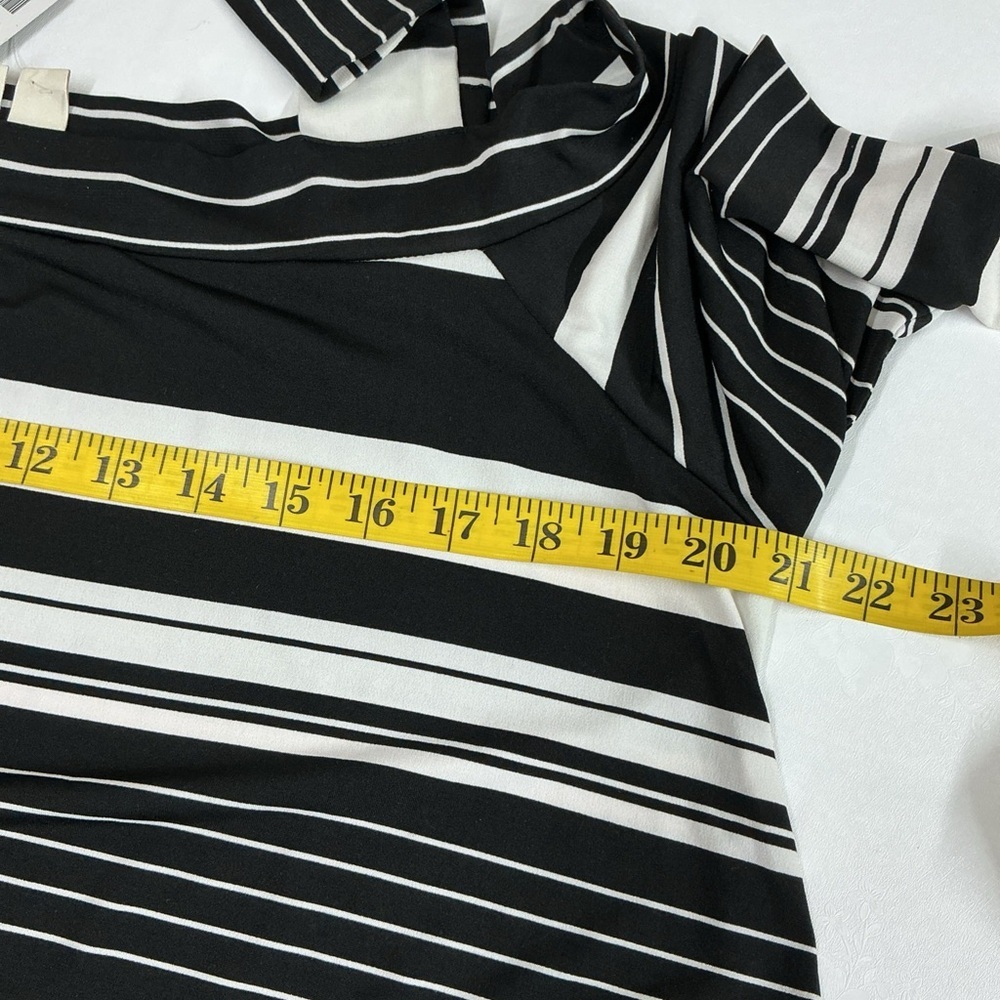 Chico's Monochrome Striped Top - Picture 4 of 4